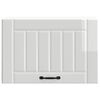 vidaXL Keukenwandkast Lucca bewerkt hout hoogglans wit
