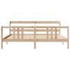 vidaXL Bedframe met hoofdbord massief grenenhout 200x200 cm