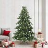 vidaXL Kunstmatige Inklapbare Kerstboom met 300 LED Groen 210 cm PVC