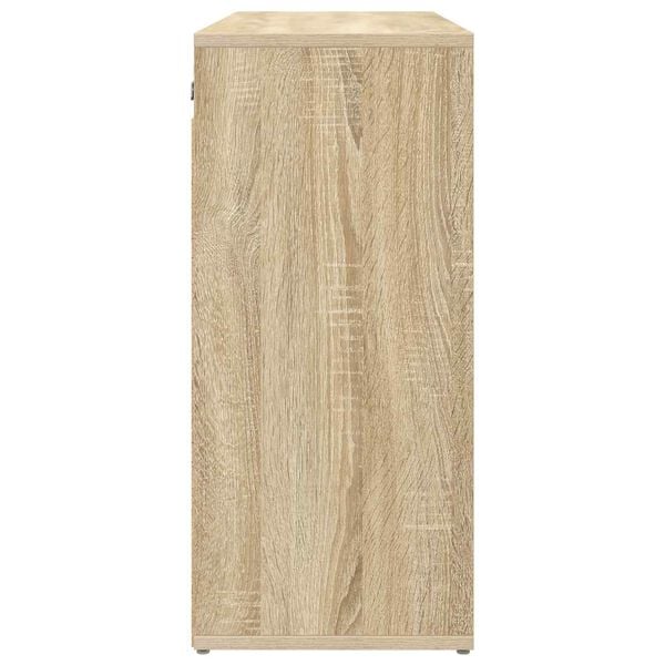 vidaXL Schoenenkast Sonoma Eiken 77,5 x 30 x 67 cm Bewerkt hout