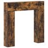 vidaXL Haardomlijsting Gerookt eiken 102 x 18 x 100,5 cm Bewerkt hout
