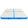 vidaXL Gymnastiekmat met pomp opblaasbaar 200x200x15 cm PVC blauw