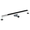 vidaXL Doucheafvoer Glasdeksel met 360&deg; Sifon Zwart 80 cm