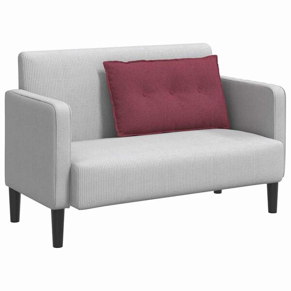 vidaXL Rugkussen Wijnrood 80 x 19 x 50 cm Stof