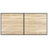 vidaXL Eettafel 160x80x75 cm MDF eikenkleurig