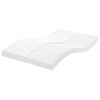 vidaXL Schuimmatras 7 zones hardheid 20 ILD 140x190 cm wit