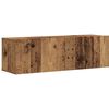 vidaXL 7-delig Tv-meubelset wandmontage bewerkt hout oud houtkleurig