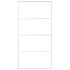vidaXL Schuifdeur 102,5x205 cm mat ESG-glas en aluminium wit