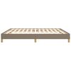 vidaXL Bedframe zonder matras stof taupe 180x200 cm
