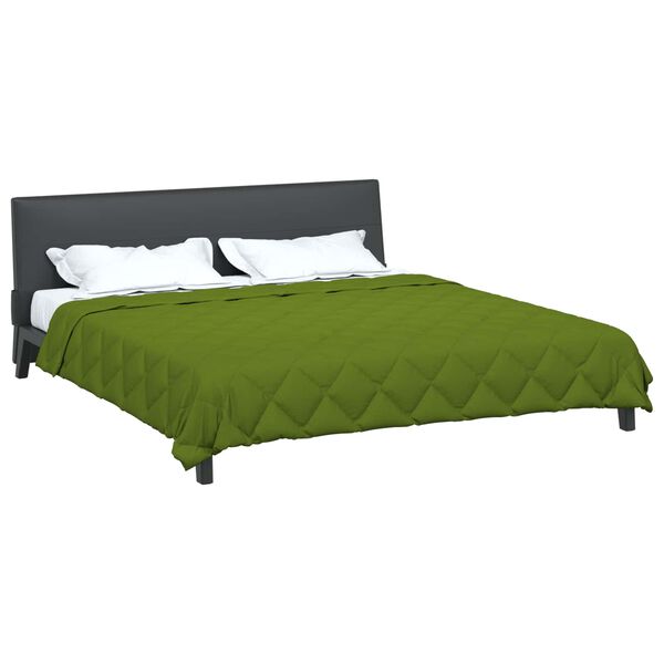 vidaXL Zomerdekbed Groen 200 x 200 cm Microfiber