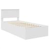 vidaXL Bedframe met hoofdeinde Wit 100 x 200 cm Bewerkt hout