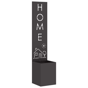 vidaXL Tuin Privacy Screen Zwart 32 x 140 cm Koudgewalst staal