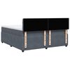 vidaXL Boxspring met matras fluweel donkergrijs 180x200 cm