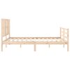 vidaXL Bedframe met hoofdbord massief hout 160x200 cm