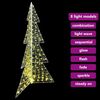 vidaXL Kerstboom met 240 LED Warmwit 180 cm Acryl