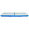 vidaXL Gymnastiekmat met pomp opblaasbaar 300x100x20 cm PVC blauw
