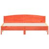 vidaXL Bedframe zonder matras massief grenenhout wasbruin 200x200 cm