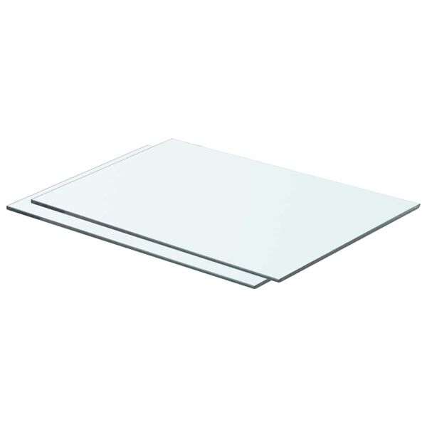 vidaXL Schappen 2 st 50x30 cm glas transparant