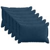 vidaXL Kussensloop 6 st HOUTEN Marineblauw 30 x 50 cm corduroy