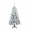 vidaXL Kunstmatige Inklapbare Kerstboom Wit 120 cm PE en PVC