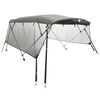 vidaXL Biminitop 4 bogen met mesh zijwanden 243x(185-198)x137 cm