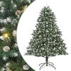 vidaXL Kunstkerstboom Groen 240 cm PVC en Plastic en Staal