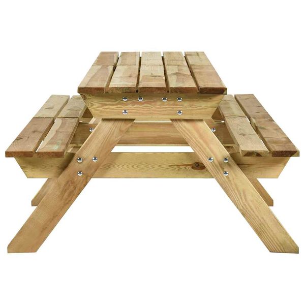vidaXL Picknicktafel met banken 220x122x72 cm ge&iuml;mpregneerd grenenhout
