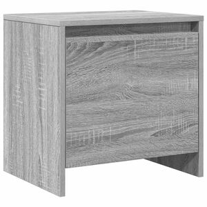 vidaXL Nachtkastje 45x34x44,5 cm bewerkt hout grijs sonoma eikenkleur