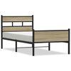 vidaXL Bedframe zonder matras hout sonoma eikenkleurig 100x190 cm