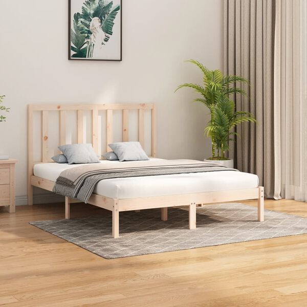 vidaXL Bedframe massief hout 150x200 cm