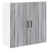 vidaXL Wandkast LUCCA Grijs sonoma 80 x 31 x 80 cm Bewerkt hout