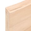 vidaXL Wandschap 60x10x6 cm onbehandeld massief eikenhout