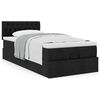 vidaXL Ottoman bed met matras 80x200cm stof zwart