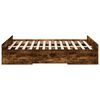 vidaXL Bedframe met lades bewerkt hout gerookt eikenkleurig 140x190 cm