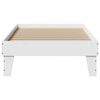 vidaXL Bedframe zonder matras massief grenenhout wit 90x190 cm