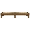 vidaXL Slaapbank uitschuifbaar grenenhout honingbruin 2x(100x200) cm