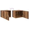 vidaXL Wandkast Wandgemonteerd Oud hout 50 x 42.5 x 40 cm Bewerkt hout