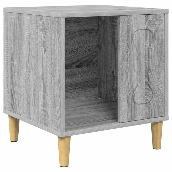 vidaXL Hondenhuis Grijs Sonoma 44 x 42 x 49 cm Bewerkt hout