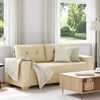 vidaXL Loveseat Bank Cr&egrave;me 180x77x82 cm Stof