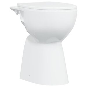 vidaXL Randloos Toilet 7 cm extra hoogte soft-close keramiek wit