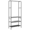 vidaXL Kledingrek Grijs Sonoma 77 x 30 x 171 cm Bewerkt hout