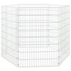 vidaXL Dierenverblijf 6 panelen 54x80 cm gegalvaniseerd ijzer