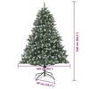 vidaXL Kunstkerstboom met 300 LED Groen 240 cm PVC en Plastic en Staal