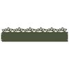 vidaXL Gazonranden 10 st 103 x 0,05 x 22 cm Staal Olijfgroen