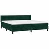 vidaXL Boxspring met matras fluweel donkergroen 200x200 cm