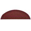 vidaXL Trapmatten 30 st 56x17x3 cm Bordeaux Halfrond