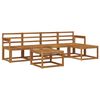 vidaXL Buiten bankenset 6 pcs Naturel