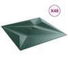 vidaXL 48 st Wandpanelen ster 12 m&sup2; 50x50 cm XPS groen