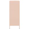 vidaXL Hoge kast 68x39x101,5 cm staal roze