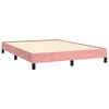 vidaXL Bedframe fluweel roze 140x190 cm